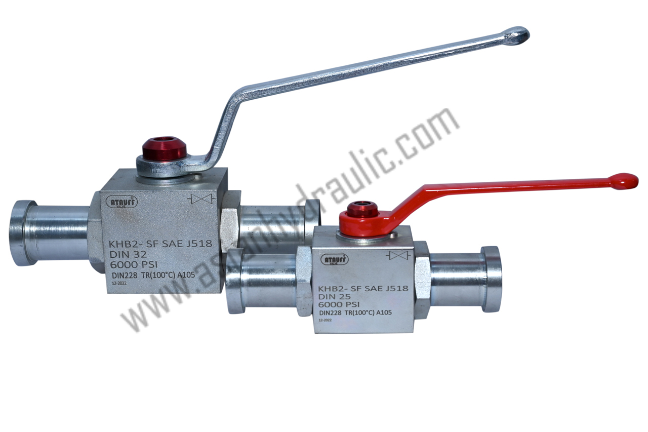 2 Way High Pressure Ball Valve with Split Flange Connection