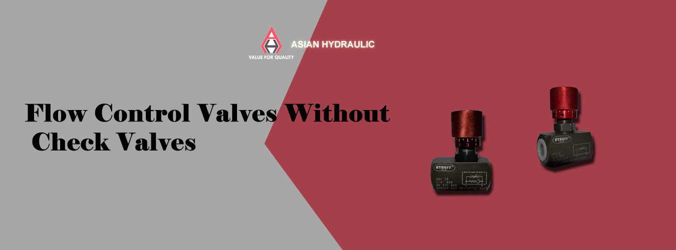 Flow Control Valves without check valves