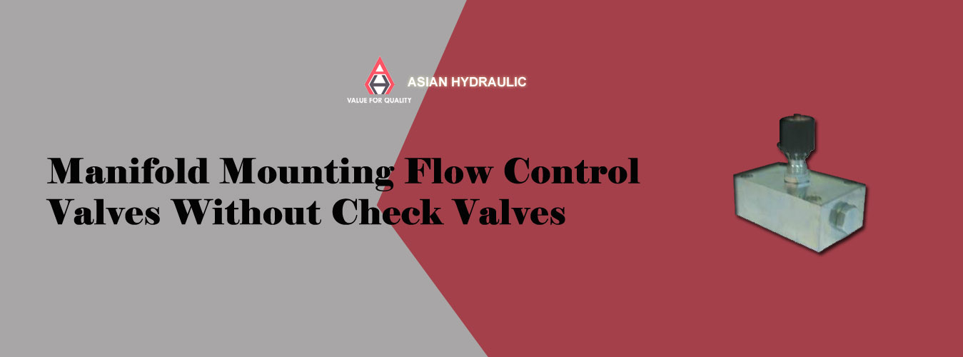 Manifold mounting Flow Control Valves without check valves